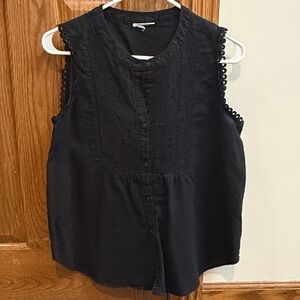 Women’s Embroidered Sleeveless Top Boho *see photos for measurements